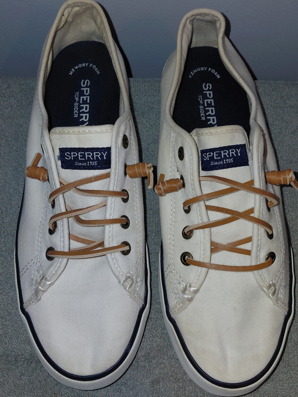 Sperry Women's White Canvas Top-Sider Casual Sneakers